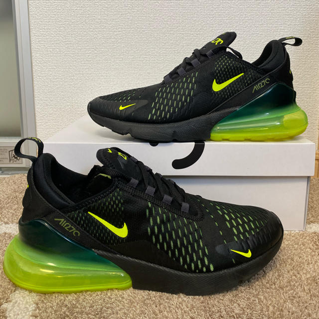 ◆ nike airmax 270 ナイキ エアマックス ブラック ボルト ◆