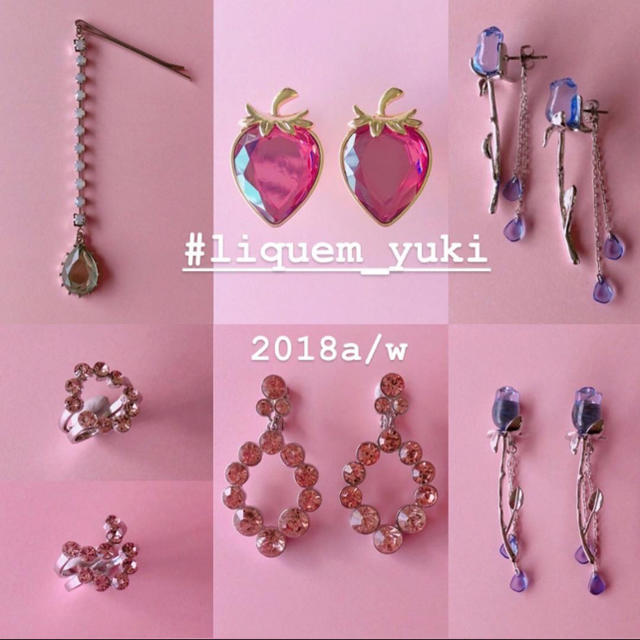 YUKI×liquem ビジュー・イヤリング レディースのアクセサリー(イヤリング)の商品写真