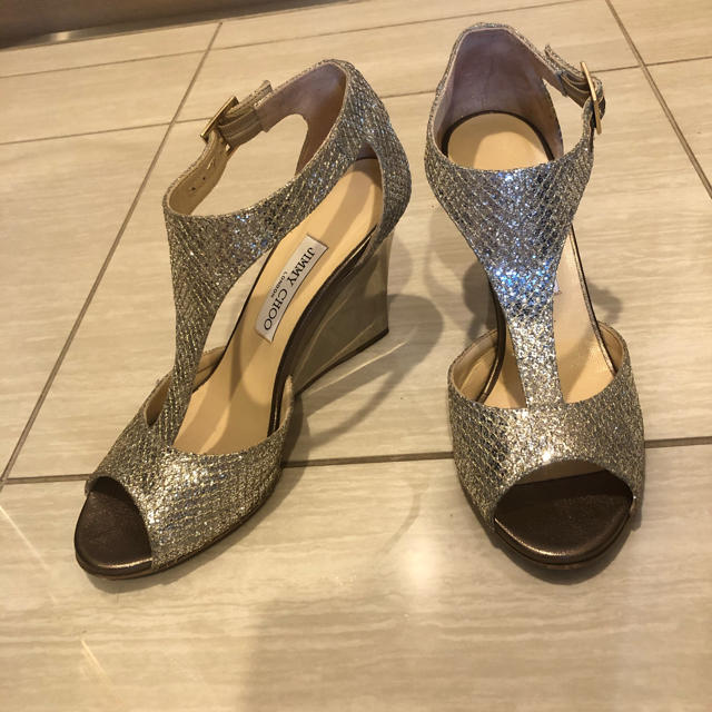 JIMMY CHOO ジミーチュウ  サンダル パンプス シルバー