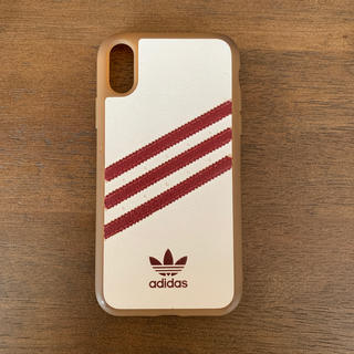 アディダス(adidas)のiPhoneXRケース　adidas samba 赤／白(iPhoneケース)
