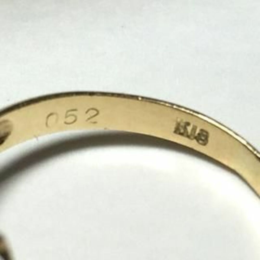 K18　ダイヤ　指輪 レディースのアクセサリー(リング(指輪))の商品写真