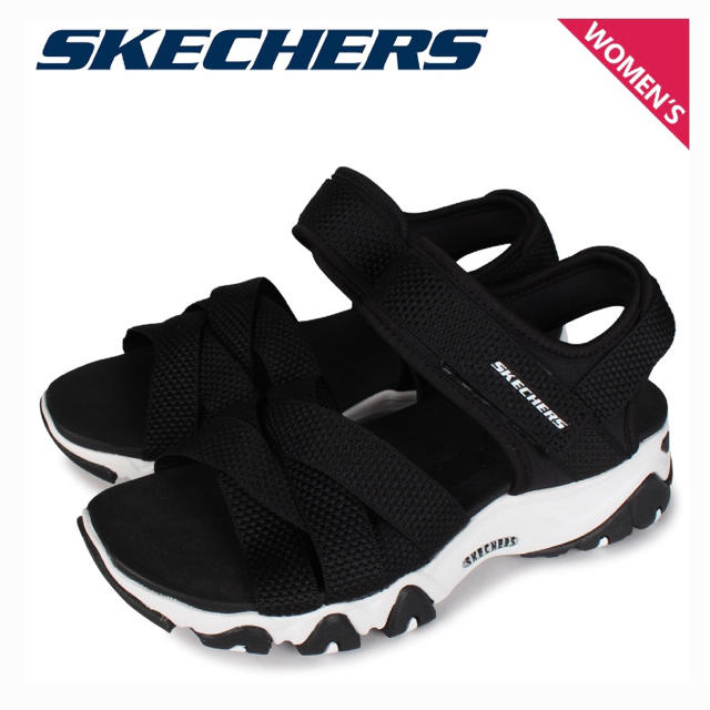 SKECHERS(スケッチャーズ)のスケッチャーズ　レディース サンダル　ブラック　24cm レディースの靴/シューズ(サンダル)の商品写真