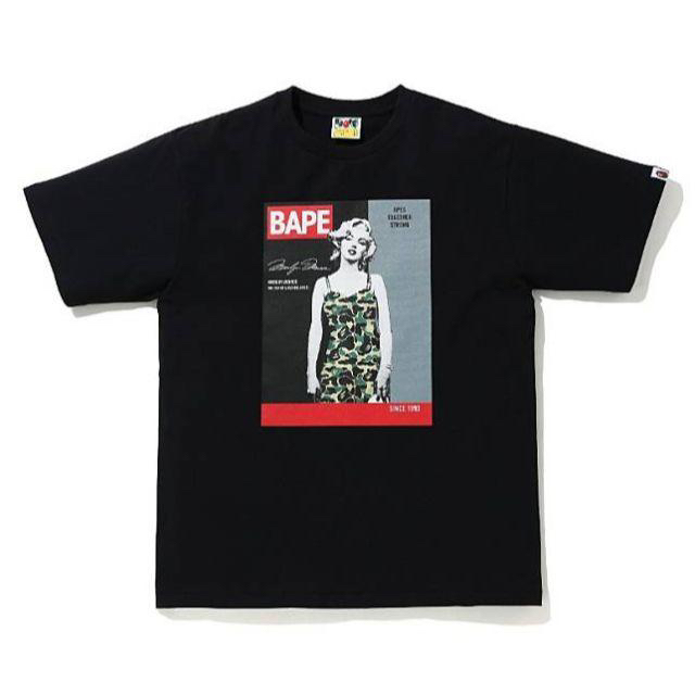 APE x MARILYN MONROE TEE　ブラック　XL　エイプトップス