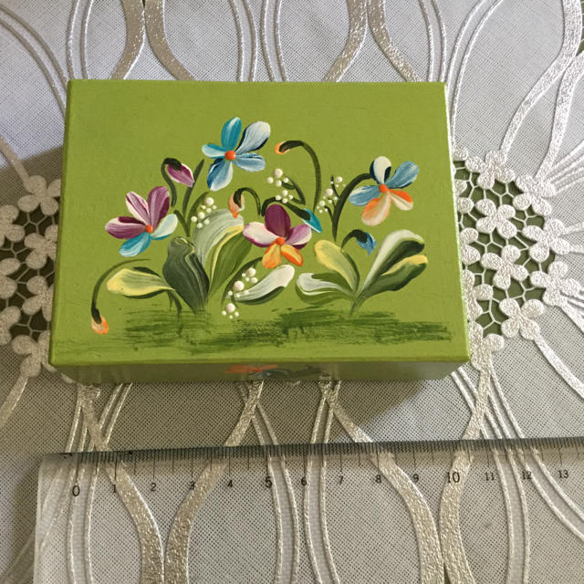 トールペイント作品 小物入れ 花柄ボックス 大箱 www.krzysztofbialy.com