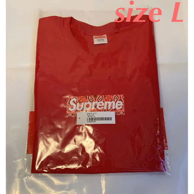 【Lサイズ】Supreme Bandana Box Logo Tee