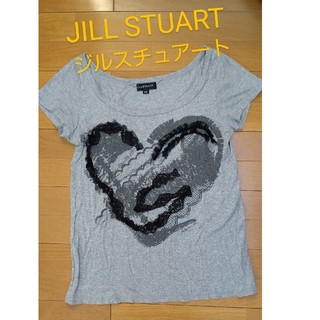 ジルスチュアート(JILLSTUART)のJILL STUART ジルスチュアート 首広め開きTシャツ グレー(Tシャツ(半袖/袖なし))