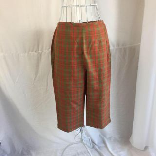 デプト(DEPT)の vintage チェック ハーフ パンツ green red orange(カジュアルパンツ)