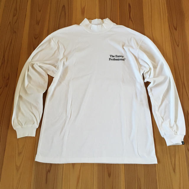 ENNOY エンノイ MOCK NECK TEE WHITE M - Tシャツ/カットソー(七分/長袖)