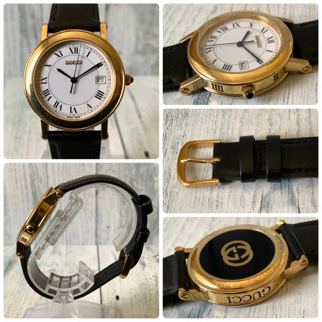 【動作OK】GUCCI グッチ 7200M 腕時計 ゴールド メンズ