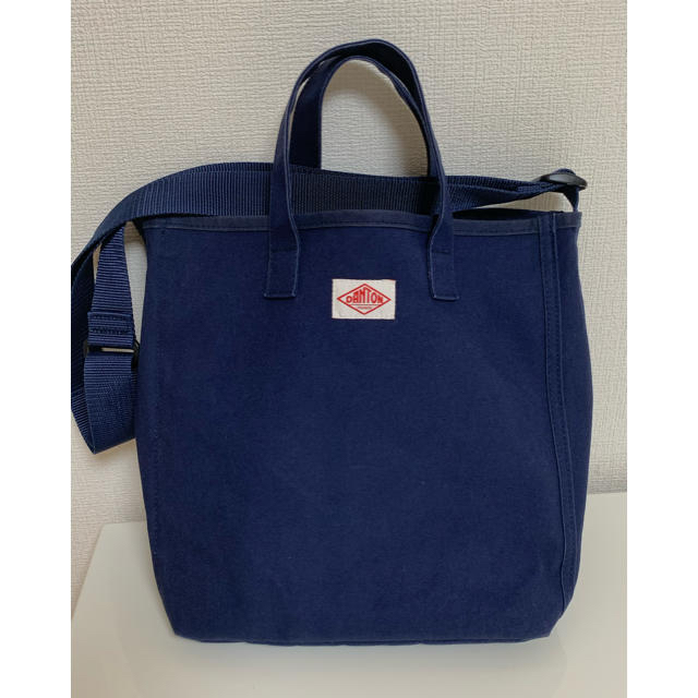 ダントン コットンキャンバス トートバッグ　NAVY