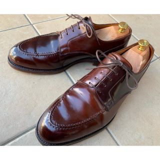 クロケットアンドジョーンズ(Crockett&Jones)のクロケット&ジョーンズ コードバン オンスロウ　Uチップ サイズ9E 革靴(ドレス/ビジネス)