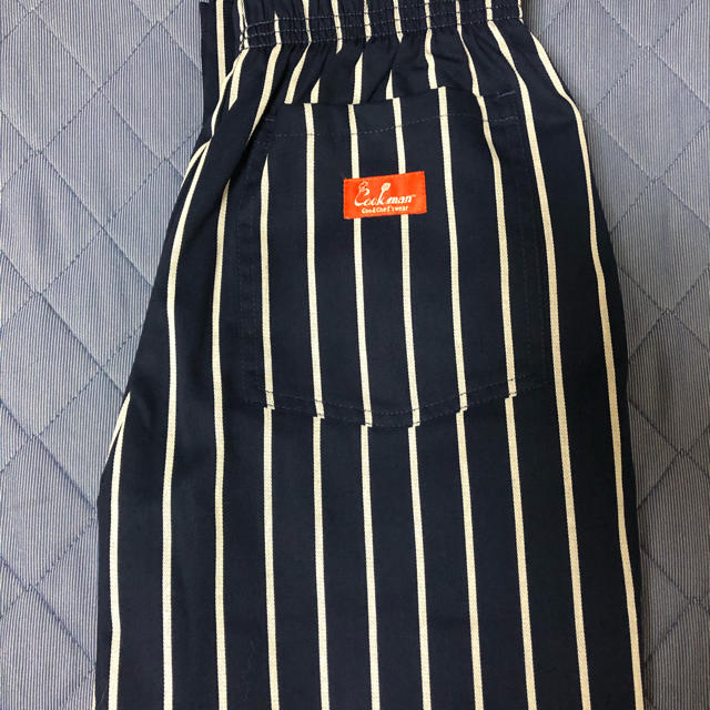 BEAMS(ビームス)のクックマン　Chef Pants 「Stripe」 NAVY シェフパンツ レディースのパンツ(ワークパンツ/カーゴパンツ)の商品写真