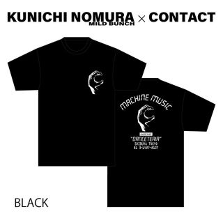 込み Kunichi Nomura × Contact TEE 黒LTシャツ/カットソー(半袖/袖なし)