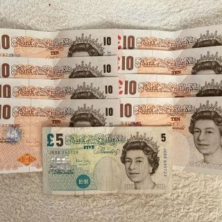 ミカエル様　イギリス　ポンド旧紙幣　コイン(貨幣)