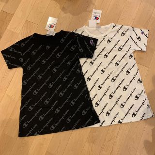 チャンピオン(Champion)のチャンピオン　Tシャツ　120 ブラック　ホワイト　2枚セット(Tシャツ/カットソー)