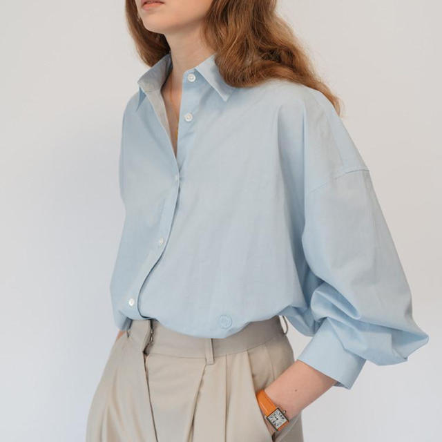 depound oversized shirt カラー skyblue 韓国