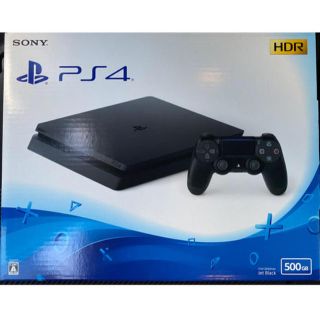 プレイステーション4(PlayStation4)のPlayStation4 本体　ジェットブラック　500GB 保証印あり(家庭用ゲーム機本体)