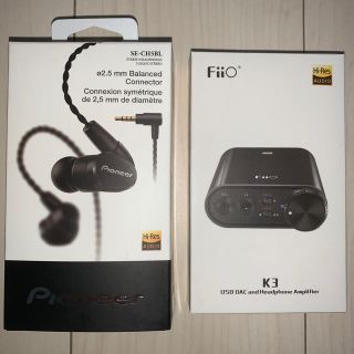 パナソニック(Panasonic)の【美品】FiiO K3 DAC&バランス接続ハイレゾイヤフォン(アンプ)