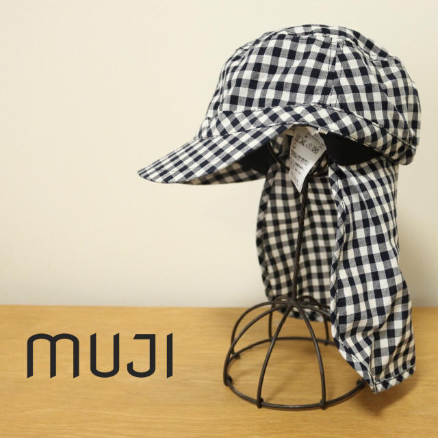 MUJI (無印良品)(ムジルシリョウヒン)のチェック キャップ 日よけ 無印良品 キッズ/ベビー/マタニティのこども用ファッション小物(帽子)の商品写真