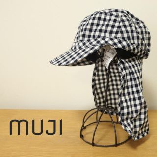 ムジルシリョウヒン(MUJI (無印良品))のチェック キャップ 日よけ 無印良品(帽子)