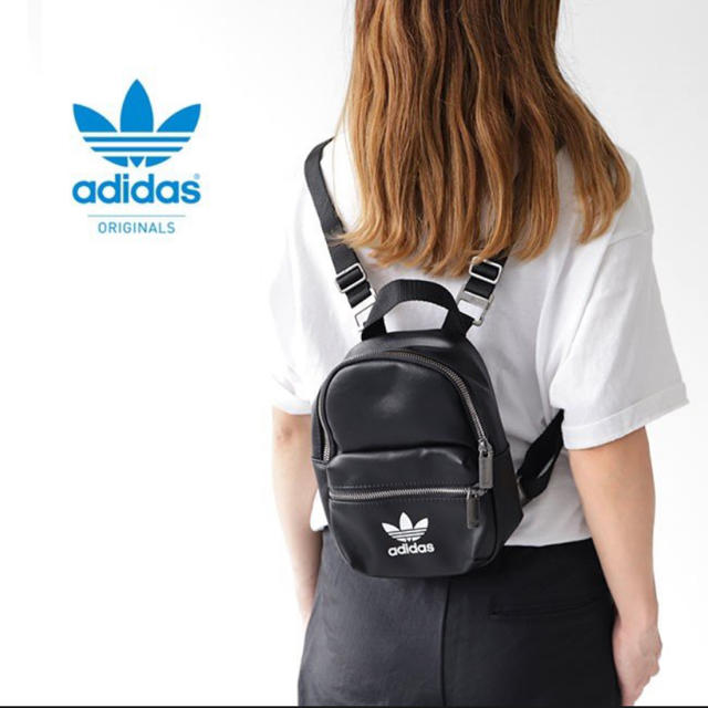 adidas(アディダス)のadidas ミニバックパック 黒 未使用 レディースのバッグ(リュック/バックパック)の商品写真