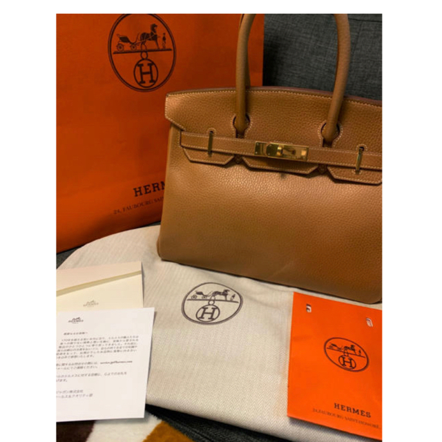 Hermes(エルメス)の値下げ　HERMES バーキン 30 ゴールド レディースのバッグ(ハンドバッグ)の商品写真