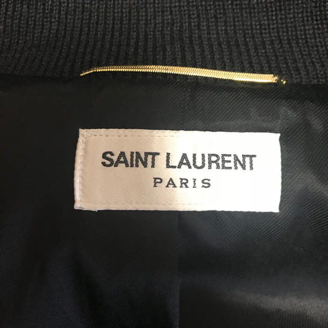 Saint Laurent(サンローラン)のsaint laurent テディ ジャケット ネイビー F36 レディースのジャケット/アウター(スタジャン)の商品写真