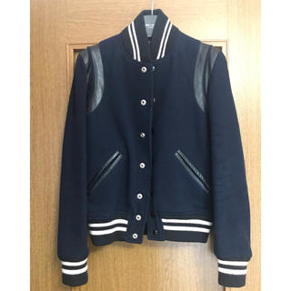 サンローラン(Saint Laurent)のsaint laurent テディ ジャケット ネイビー F36(スタジャン)