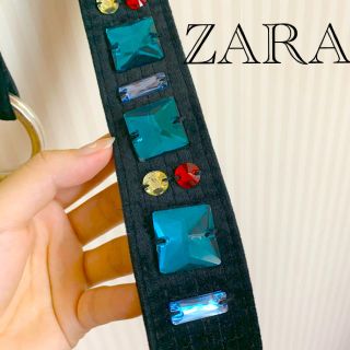 ザラ(ZARA)のZARA_ベロアベルト(ベルト)