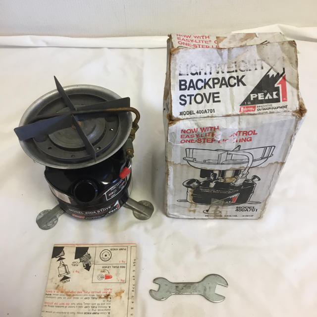 1989年1月製 美品 点火確認済 コールマン2レバーストーブ400A