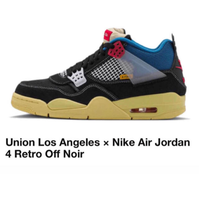 NIKE - Union Nike Air Jordan 4 Retro Off noir
