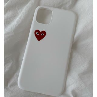 コムデギャルソン(COMME des GARCONS)のギャルソン　♡ iPhoneケース　iPhone１１　シリコン　ハート(iPhoneケース)