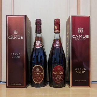 アサヒ(アサヒ)のCAMUS GRAND V.S.O.P ２本セット(ブランデー)