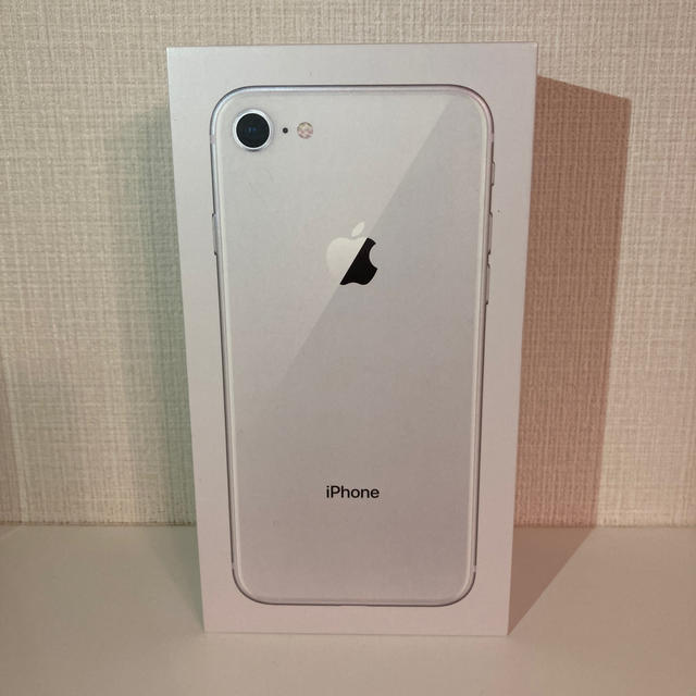 042 iPhone8 256GB シルバー/シムフリー/大容量新品BT100%-