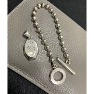 グッチ(Gucci)のセット販売❣️ グッチブレスレット　シルバー950 ダイヤ付きのペンダントトップ(ブレスレット/バングル)