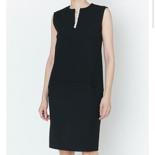 バーニーズニューヨーク(BARNEYS NEW YORK)のyokochan Pearl I-line Dress(ひざ丈ワンピース)