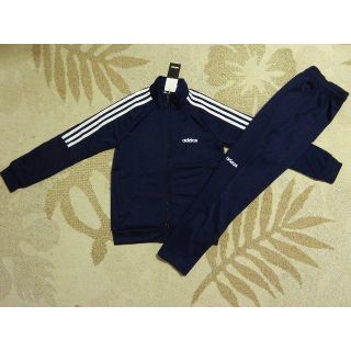 アディダス(adidas)の新品★adidasアディダス★140★ジャージ上下★ネイビー★裾ファスナーで便利(その他)