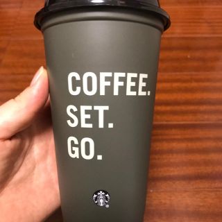 スターバックスコーヒー(Starbucks Coffee)の★日本未発売★ スターバックス リユーザブルカップ カーキ グレー(タンブラー)