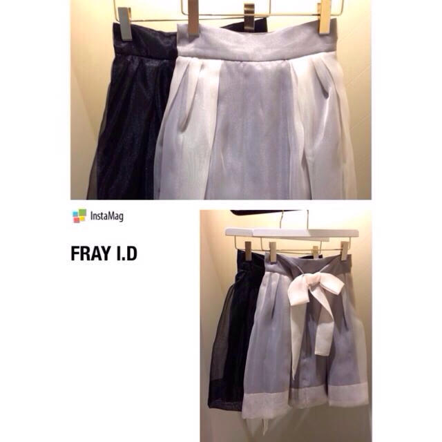 FRAY I.D(フレイアイディー)のオーガンジー スカート レディースのスカート(ひざ丈スカート)の商品写真
