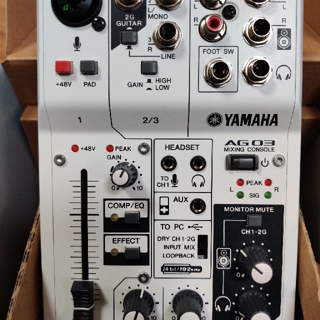 ヤマハ(ヤマハ)のYAMAHA AG03　オーディオインターフェイス 楽器のDTM/DAW(オーディオインターフェイス)の商品写真