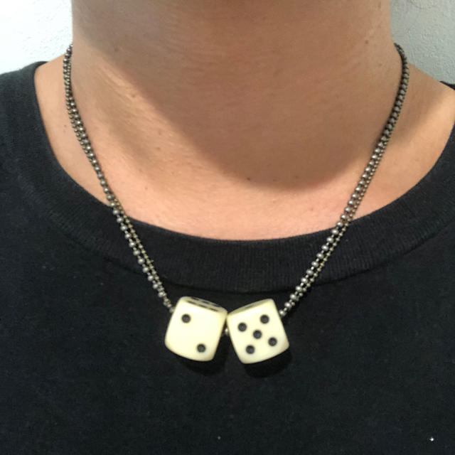 ①ROOM TOKYO ハンドメイド マルジェラ ダイスネックレス ①ROOM TOKYO ハンドメイド マルジェラ ダイスネックレス