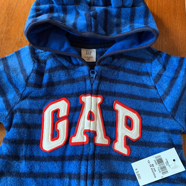 babyGAP(ベビーギャップ)の新品☆babygap☆フリースボディオール☆80㎝ キッズ/ベビー/マタニティのベビー服(~85cm)(カバーオール)の商品写真