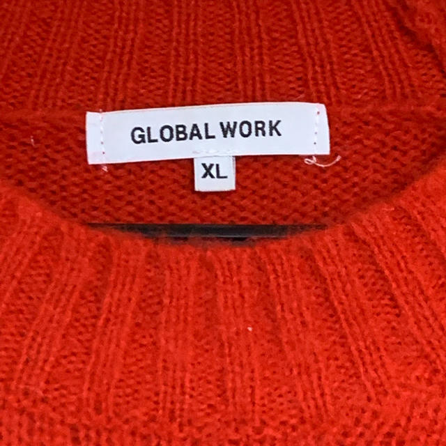 GLOBAL WORK(グローバルワーク)のグローバルワーク　赤ニット メンズのトップス(ニット/セーター)の商品写真