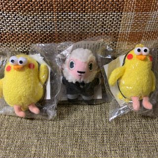 エヌティティドコモ(NTTdocomo)のドコモ　ポインコとひつじのしつじくん　ストラップ　未使用(ノベルティグッズ)