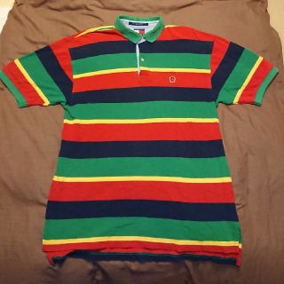 トミーヒルフィガー(TOMMY HILFIGER)の90s TOMMY HILFIGER トミーヒルフィガー ボーダー ポロシャツ(ポロシャツ)