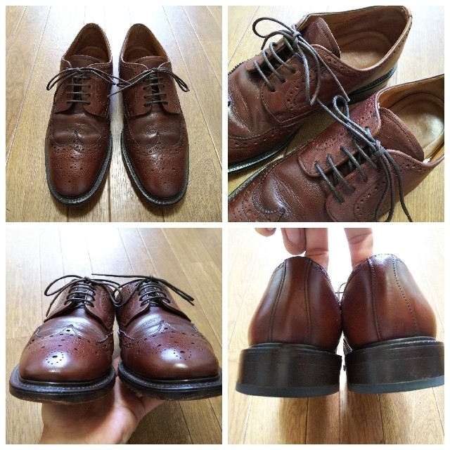 SANDERS(サンダース)のチャールズ ホレル ウィングチップ 革靴 ドレスシューズ ブラウン 27cm  メンズの靴/シューズ(ドレス/ビジネス)の商品写真