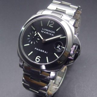 パネライ(PANERAI)の美品 2020年OH済み パネライ D番 PAM00050 ルミノールマリーナ　(腕時計(アナログ))