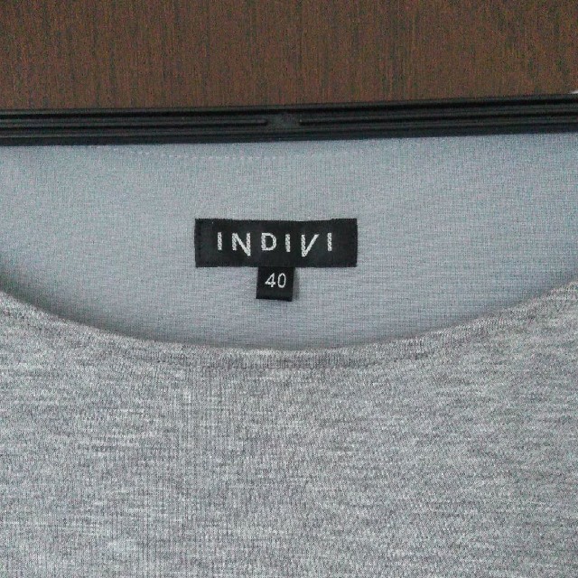 INDIVI(インディヴィ)のINDIVI ワンピース　Lサイズ　ほぼ未使用 レディースのワンピース(ひざ丈ワンピース)の商品写真
