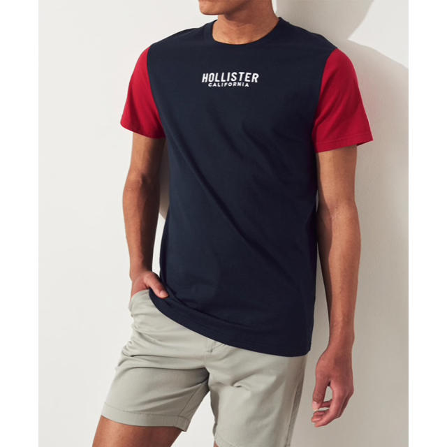 Hollister(ホリスター)の新品★ ホリスター HOLLISTER 半袖 Tシャツ 刺繍ロゴ メンズのトップス(Tシャツ/カットソー(半袖/袖なし))の商品写真