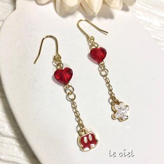 mickeyアンドHeartピアス(ピアス)